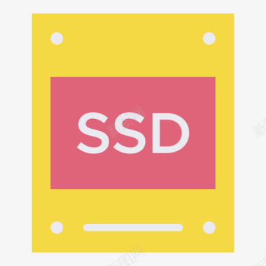 Ssd驱动器硬件42扁平图标图标