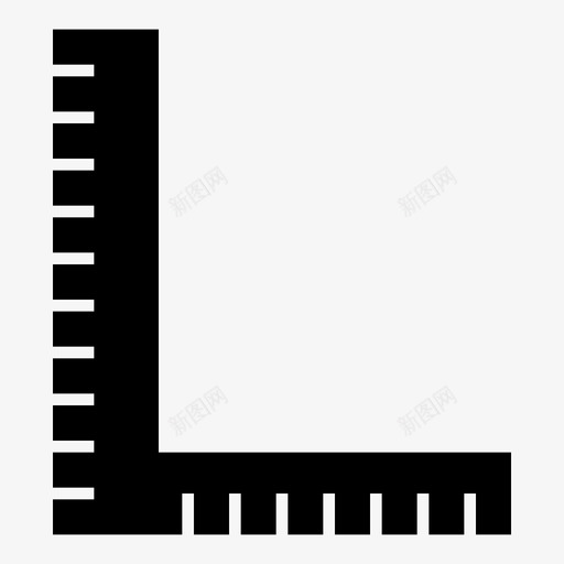 标尺l标尺学习图标svg_新图网 https://ixintu.com 图标 字形 学习 学校 学生 标尺 测量 直线