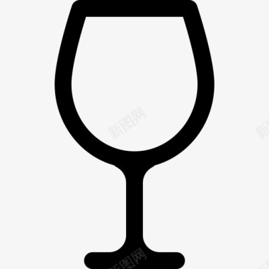 酒杯餐具2线性图标图标