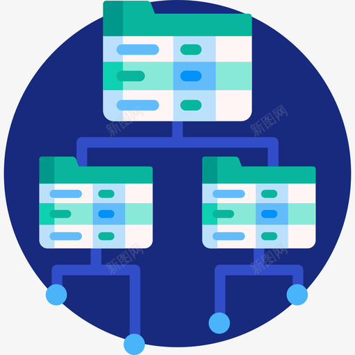 层次结构区块链54扁平图标svg_新图网 https://ixintu.com 区块 层次 扁平 结构