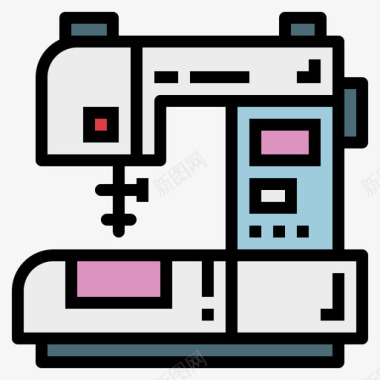 线色工艺11缝纫机图标图标