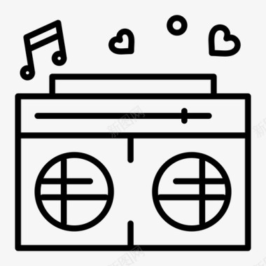 收音机音乐电台图标图标