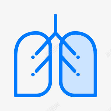 肺生物学17蓝色图标图标
