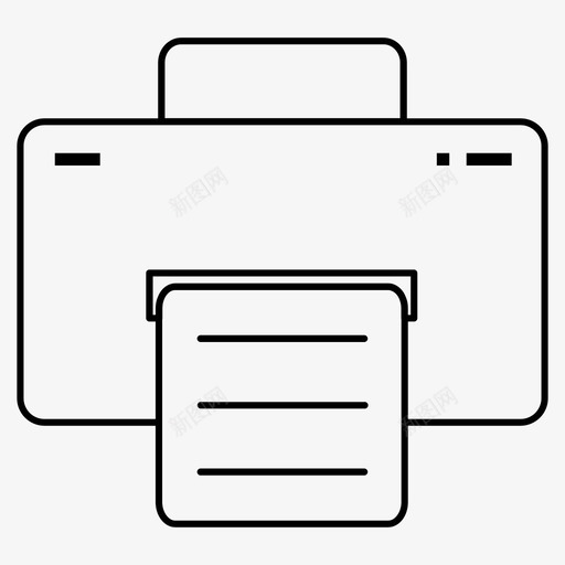 打印机纸张印刷图标svg_新图网 https://ixintu.com 印刷 打印 打印机 纸张 计算机