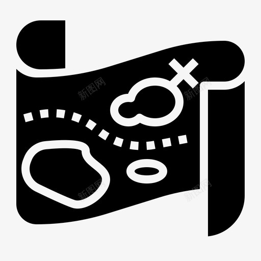 藏宝图游戏元素15填充图标svg_新图网 https://ixintu.com 元素 填充 游戏 藏宝