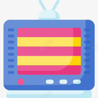 电视通信和媒体2扁平图标图标