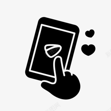 发送信息手爱图标图标