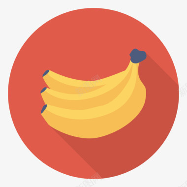 香蕉健康与健身1圆形图标图标
