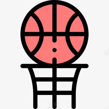 篮球大学39线颜色图标图标