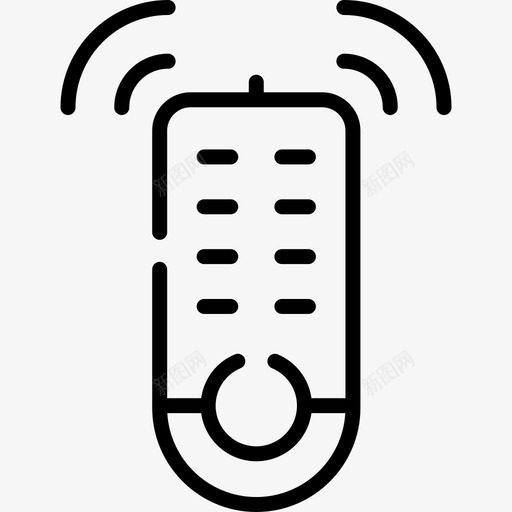 遥控器电视48线性图标svg_新图网 https://ixintu.com 电视 线性 遥控器