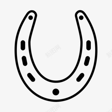 马蹄铁动物装饰图标图标