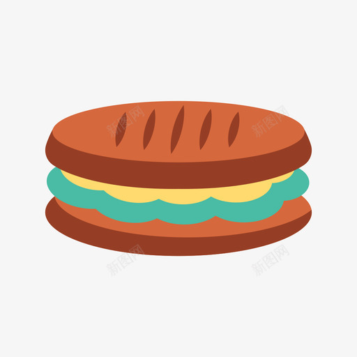 汉堡食品和饮料29平的图标svg_新图网 https://ixintu.com 平的 汉堡 食品 饮料