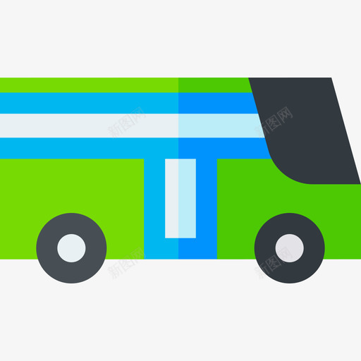 公共汽车车辆和运输工具4扁平图标svg_新图网 https://ixintu.com 公共汽车 扁平 车辆 运输工具