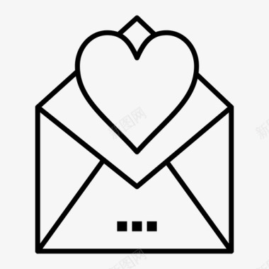 信件卡片爱情图标图标
