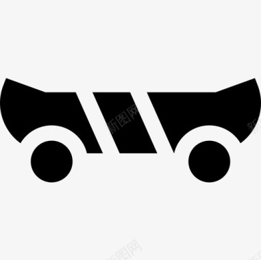 滑板车辆和运输工具3个填充图标图标