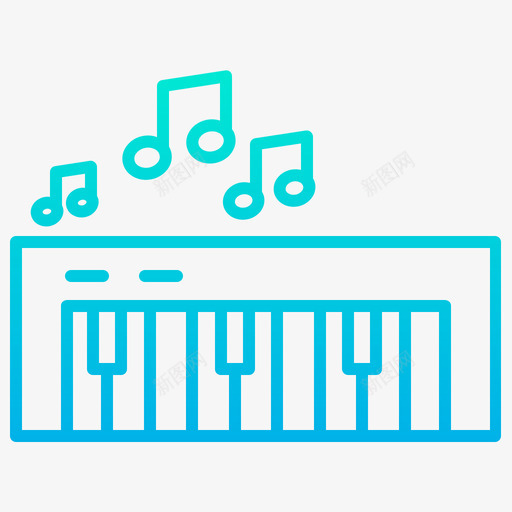 钢琴77学校梯度图标svg_新图网 https://ixintu.com 学校 梯度 钢琴