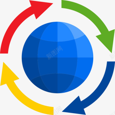 全球搜索引擎优化和商业3扁平图标图标