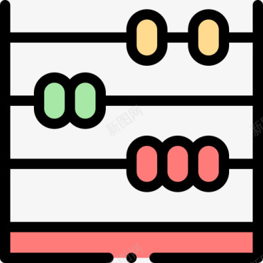 算盘39学院线颜色图标图标