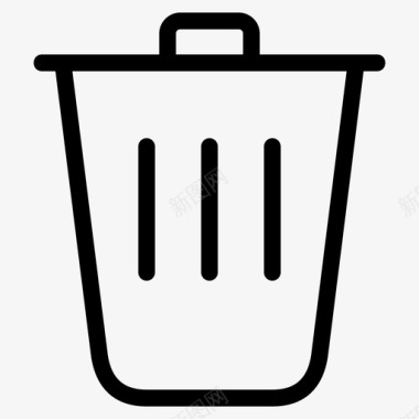 垃圾桶删除转储图标图标