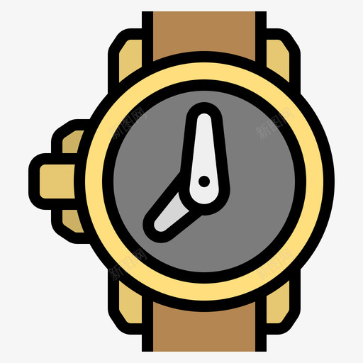 腕表workday2线性颜色图标svg_新图网 https://ixintu.com workday 线性 腕表 颜色