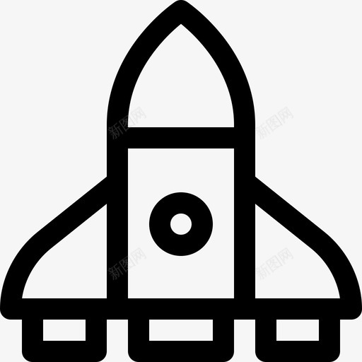 太空船书呆子37直线型图标svg_新图网 https://ixintu.com 书呆子 太空船 直线 线型