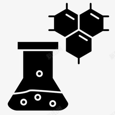 化学品烧杯化学烧瓶图标图标
