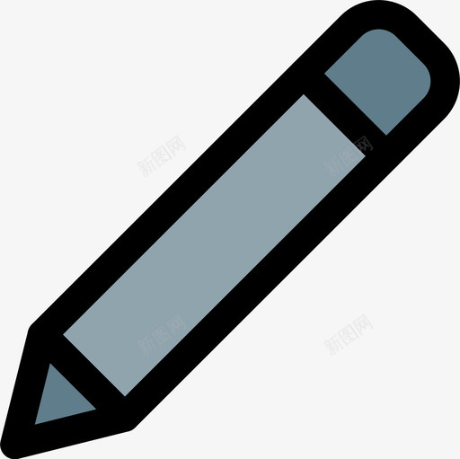 铅笔基本用户界面1线颜色图标svg_新图网 https://ixintu.com 基本 用户界面 铅笔 颜色