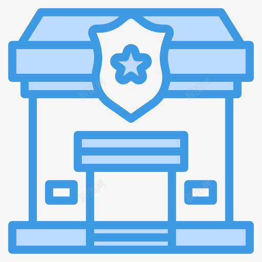 警察局犯罪24蓝色图标svg_新图网 https://ixintu.com 犯罪 蓝色 警察局