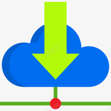 云数据和网络管理3扁平图标图标