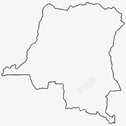 刚果民主共和国刚果民主共和国边界国家图标高清图片