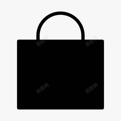 袋子买购物袋图标svg_新图网 https://ixintu.com 字形 袋子 购物袋