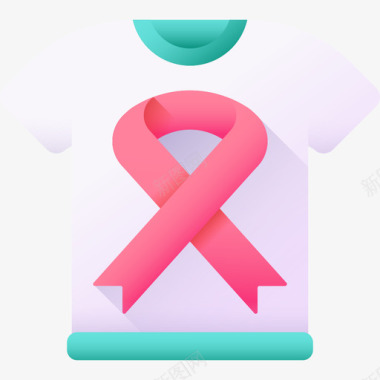 衬衫世界癌症意识日19彩色图标图标