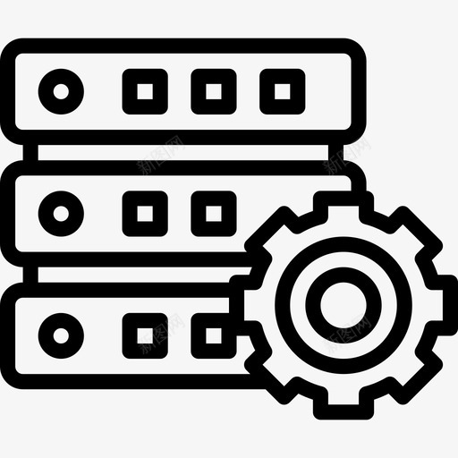 存储大数据39线性图标svg_新图网 https://ixintu.com 大数 存储 数据 线性