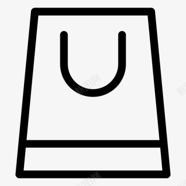 购物袋手提袋电子商务网上商店图标图标