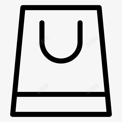 购物袋手提袋电子商务网上商店图标svg_新图网 https://ixintu.com 手提袋 电子商务 网上商店 购物袋