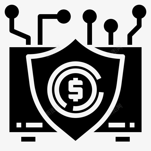 保险fintech16填充图标svg_新图网 https://ixintu.com fintech 保险 填充