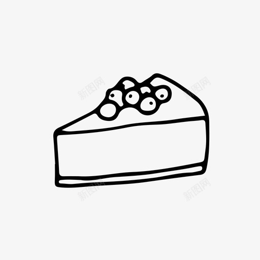 浆果蛋糕芝士蛋糕奶油图标svg_新图网 https://ixintu.com 奶油 浆果 芝士 蛋糕