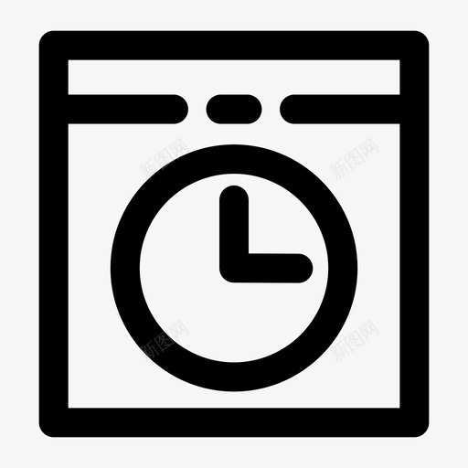时钟闹钟小时图标svg_新图网 https://ixintu.com 小时 时钟 时间 样式 用户界面 线条 计时器 闹钟