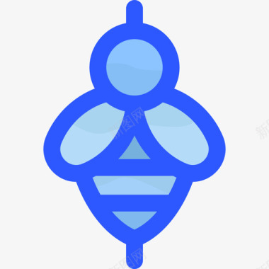 蜜蜂农业87蓝色图标图标