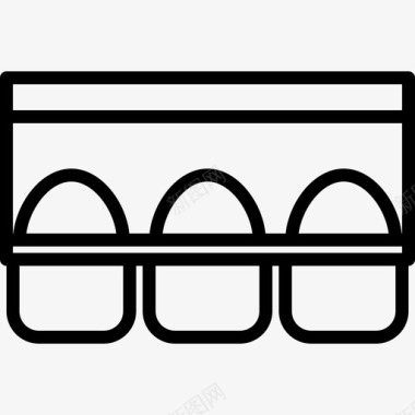 鸡蛋纸箱超市49直线型图标图标
