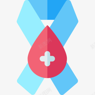 意识献血65平坦图标图标