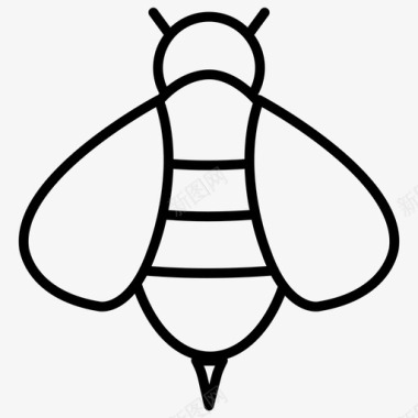 蜜蜂昆虫31直系图标图标