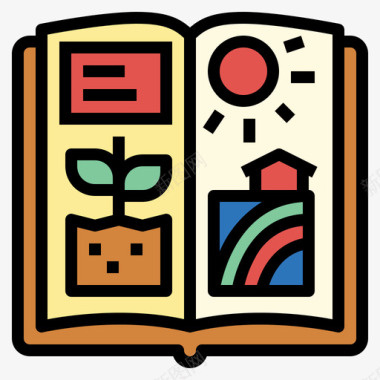 农业书店3原色图标图标