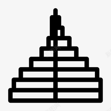 人口金字塔图表年龄性别金字塔图标图标