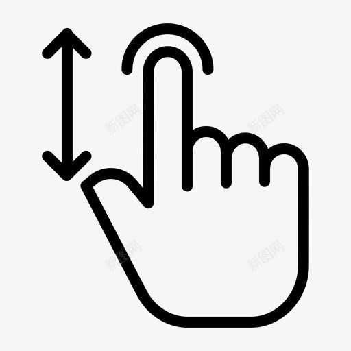 刷卡手指手势图标svg_新图网 https://ixintu.com 刷卡 垂直 手势 手指