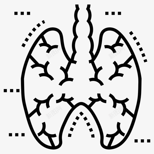 肺身体部位人体生物学图标svg_新图网 https://ixintu.com 人体 医用 呼吸 呼吸器 器官 大麻 生物学 细胞 身体 部位 麻线