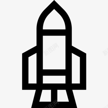 火箭书呆子40直线型图标图标
