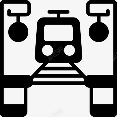 站台旅程铁路图标图标