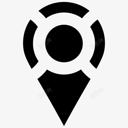 地理标签定位针位置标签图标svg_新图网 https://ixintu.com 位置 地图 地理 定位 指针 标签 标记 符号