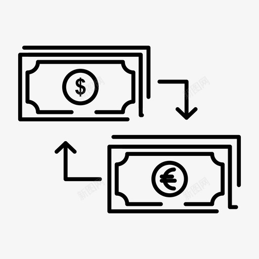 外汇商业现金图标svg_新图网 https://ixintu.com 2月 v4 商业 外汇 收集 欧元 现金 界面 网络 美元 金融